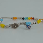 Multicoloured stone bracelet