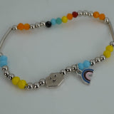 Multicoloured stone bracelet