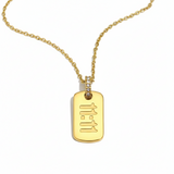 "11:11 Alignment" Angel Number Tag Necklace