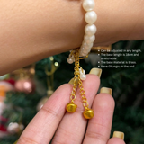 Traditional Meenakari Pearl Charm Bracelet