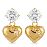 heart werig earrings