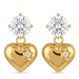 heart werig earrings