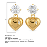 heart werig earrings