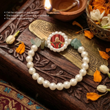 Premium Guru Ji Photo Pearl Bracelet