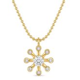 diamond sunflower necklace
