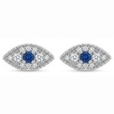 Blued stone Evil eye