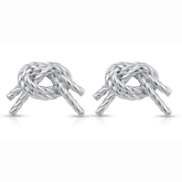 Knot silver plated earrings D463