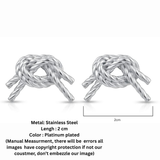 Knot silver plated earrings D463