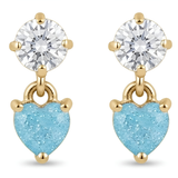 BLUE HEART STUDS