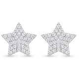 STAR SHAPPED ZIRCON STUDDED EARINGS
