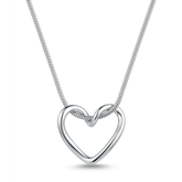 Everlasting Silver Infinity Heart Pendant