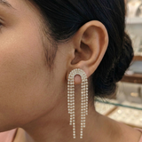 The Celestial Cascade Tassel Earrings