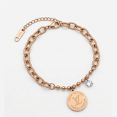 Luxe Charm Coin Bracelet
