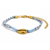 The Azure Coast Cowrie Bracelet