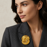 The Solara Radial Disc Brooch