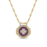 The Royal Clover Enamel Pendant
