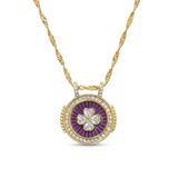 The Royal Clover Enamel Pendant