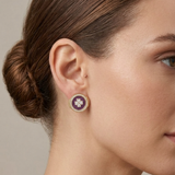 The Royal Clover Pave Studs
