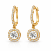 Aurora Luxe Halo Drop Earrings