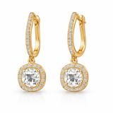 Aurora Luxe Halo Drop Earrings
