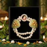Divine Heritage: Guruji Swaroop Meenakari Blessing Bracelet