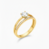 double wear gold plated ring
