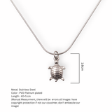 Serene Sea Turtle Silver Pendant