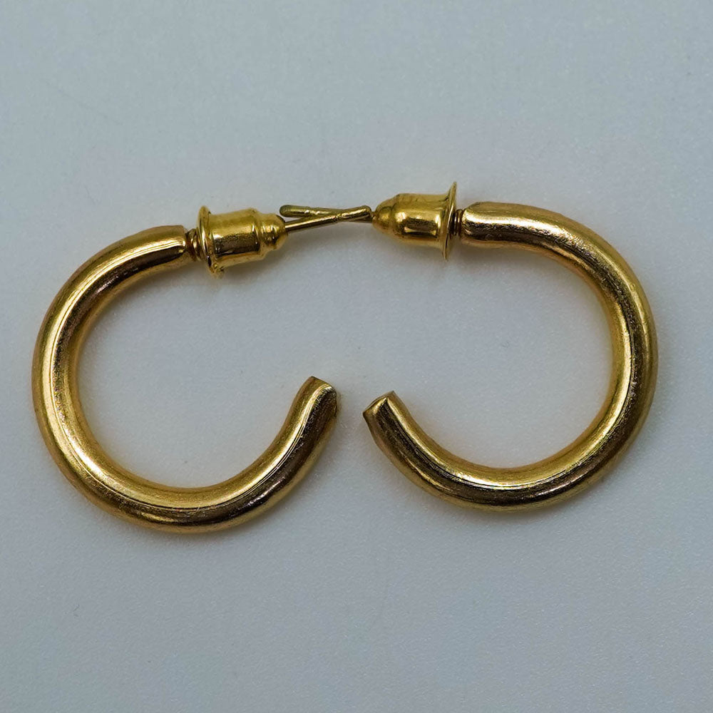medium golden hoops