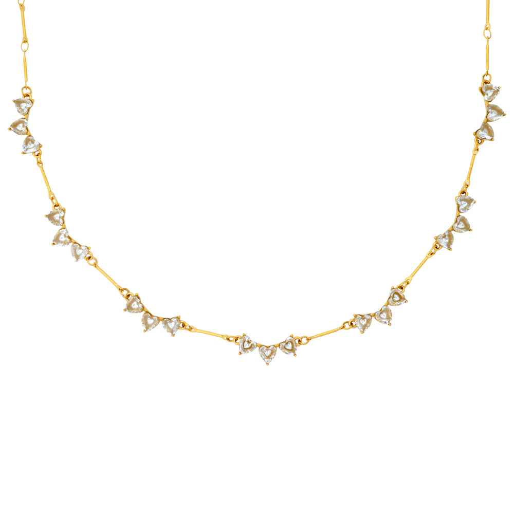 tripple heart necklace