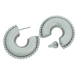 thick zircon studded hoops d471