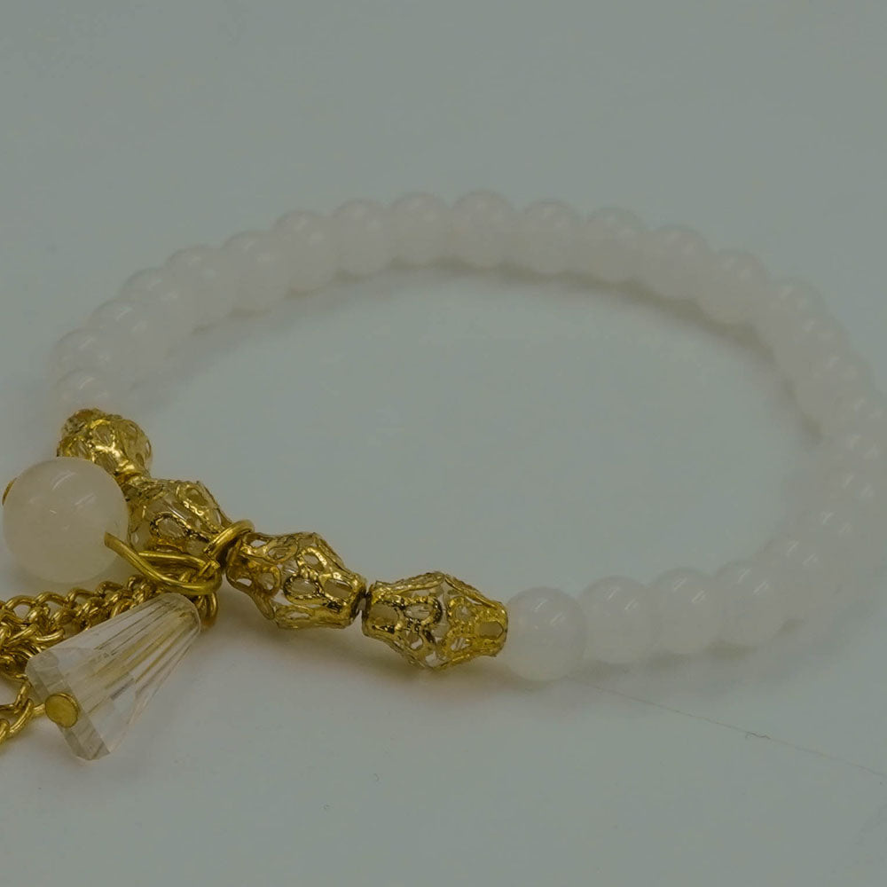 White stone bracelet