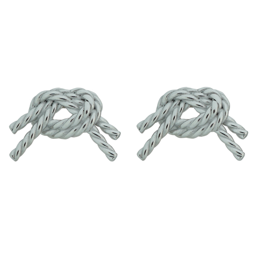 Knot silver plated earrings D463