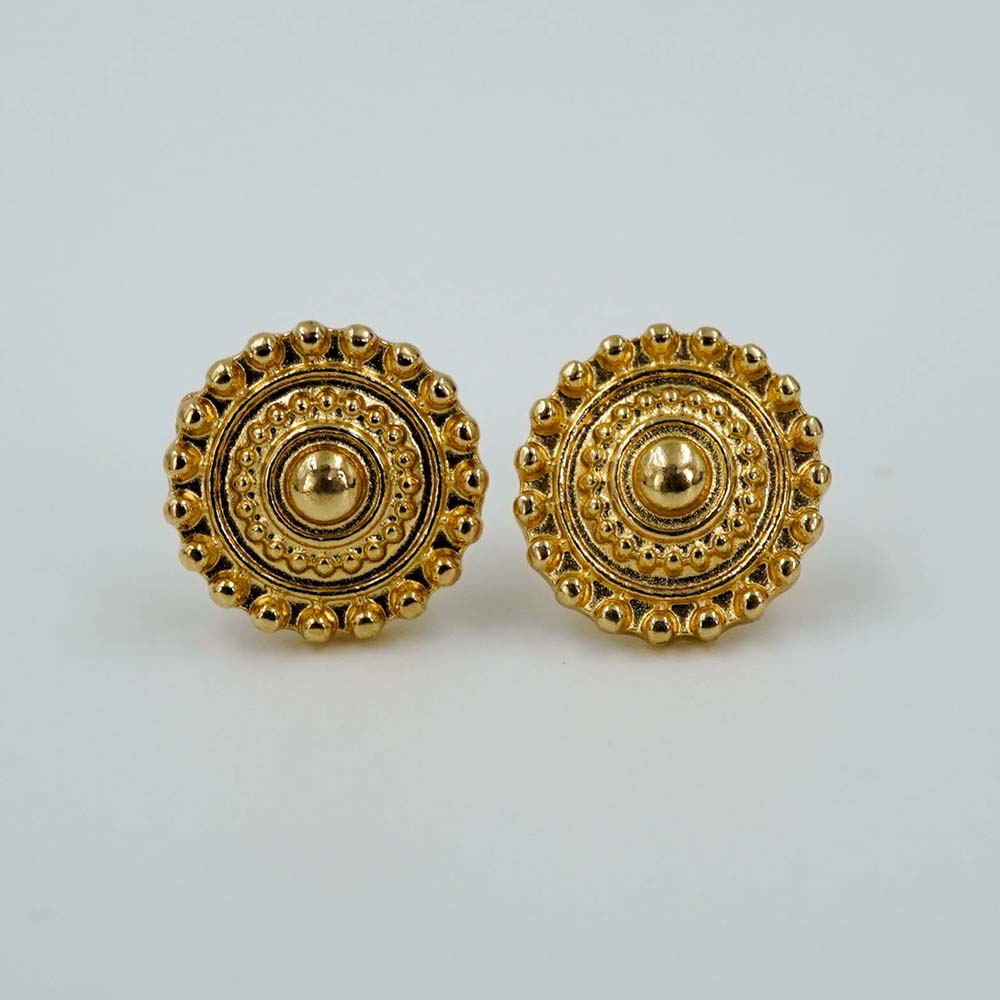 golden traditional studs