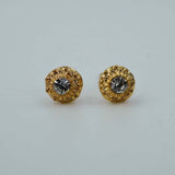 gold rounded studs