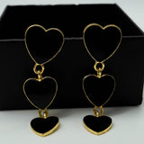 triple black hearts drop