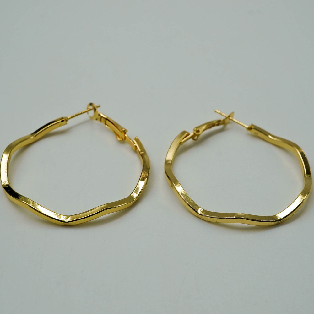 wavy hoops
