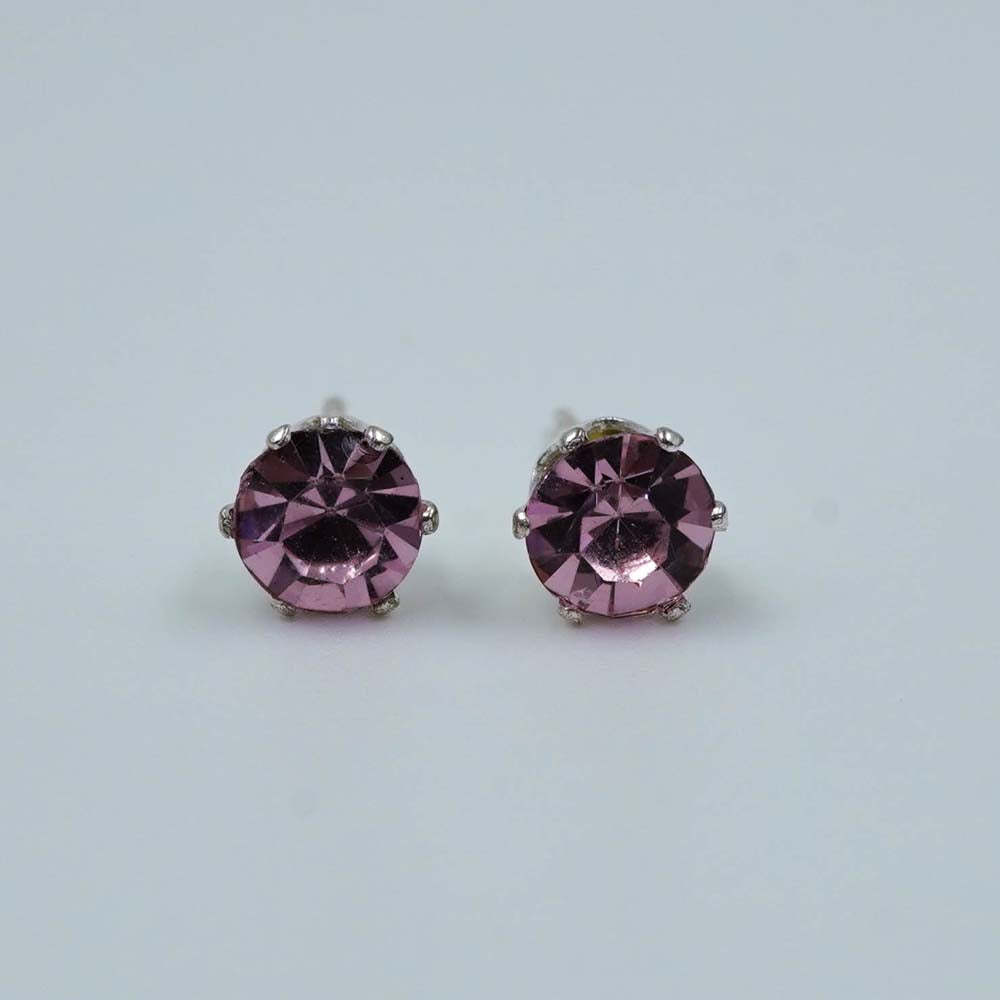 purple zircon studs
