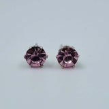 purple zircon studs