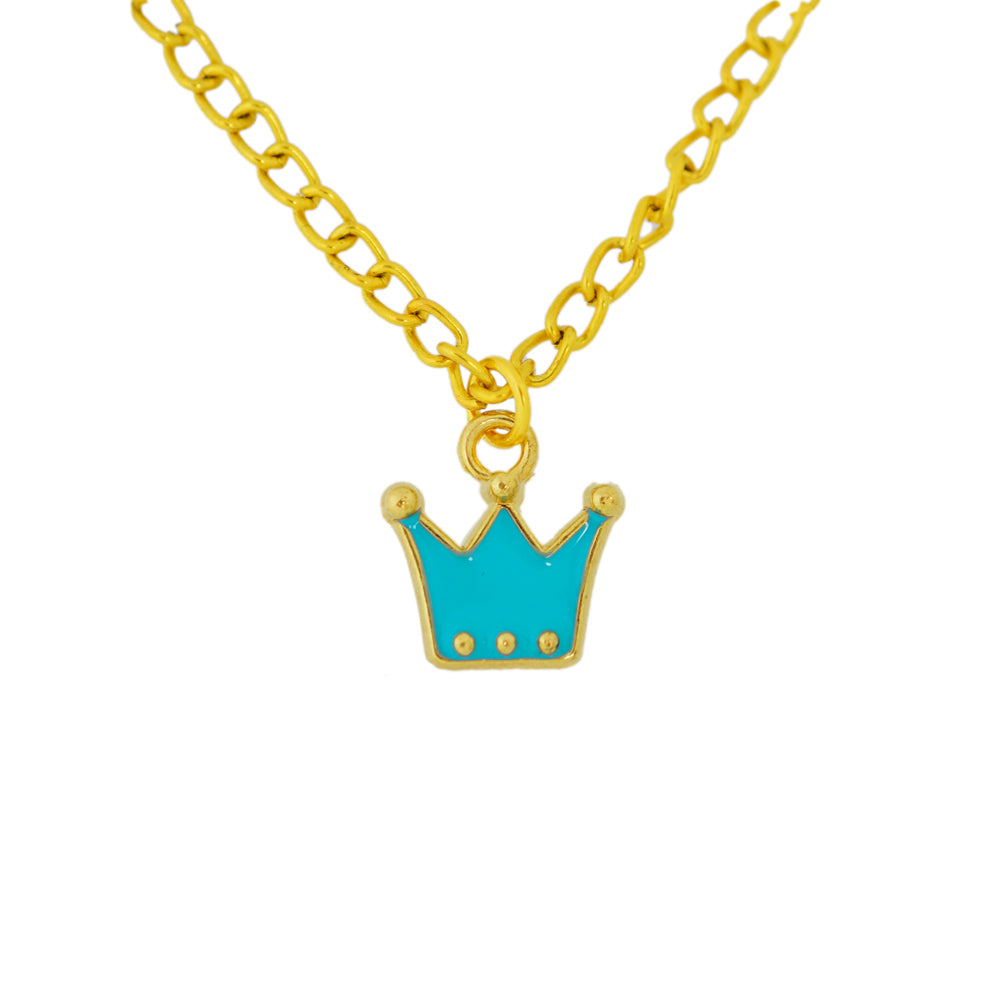 blue crown pendant