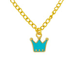 blue crown pendant