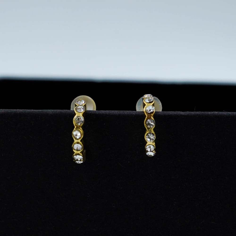 circular zircon studded hoops