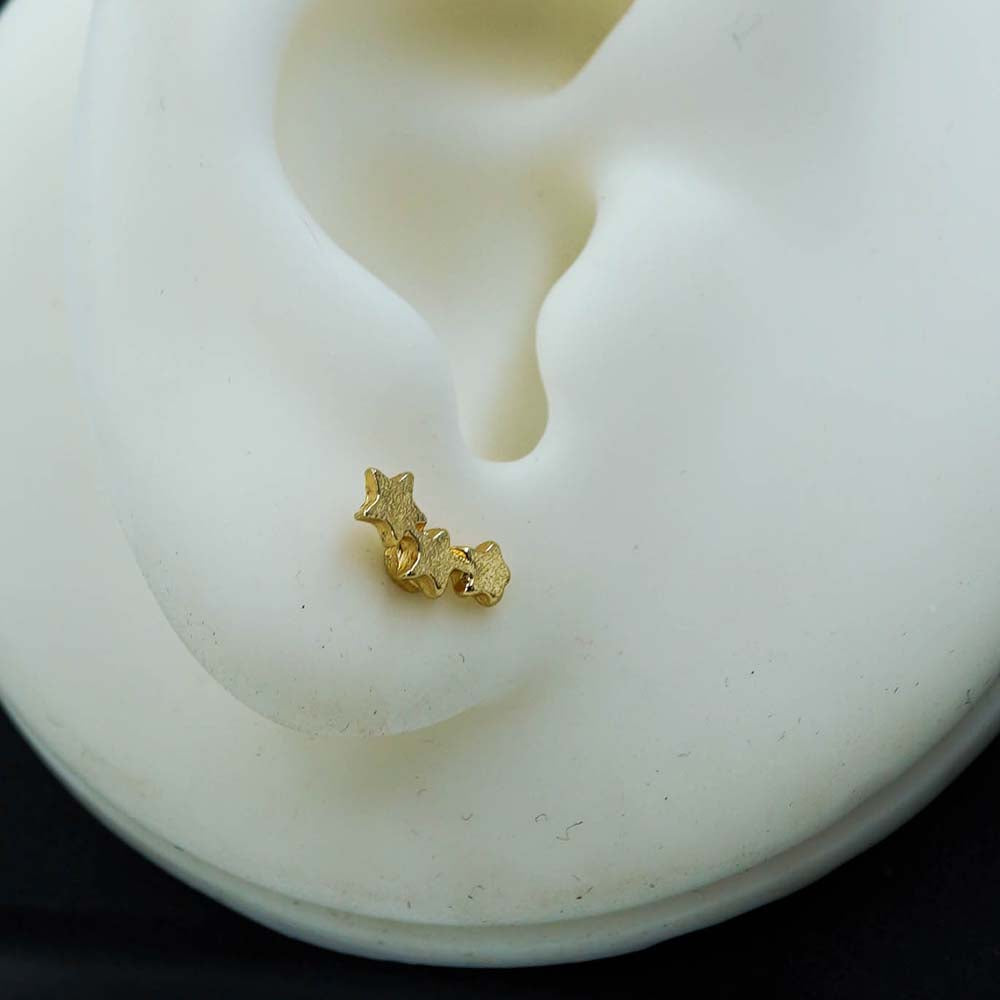 triple star studs