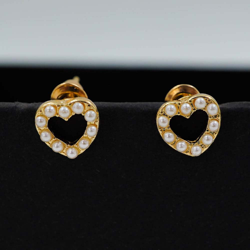 hollow heart studs