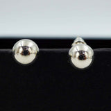 silver pearl studs