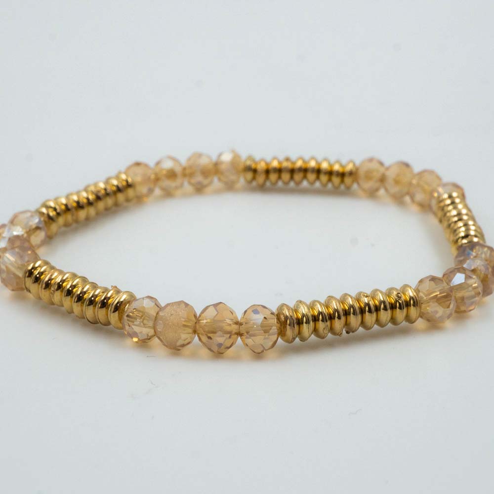 golden beaded bracelet_D1181