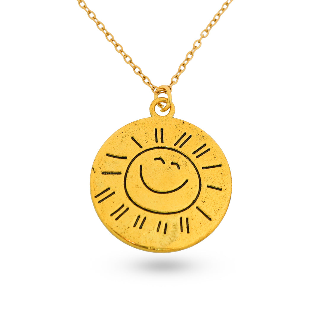 sunshine pendant both sides engraved