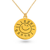 sunshine pendant both sides engraved