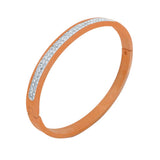 sparkling rose gold plated band