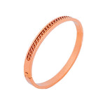 chained rose gold plated band