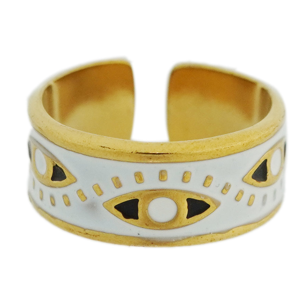 White evil eye band